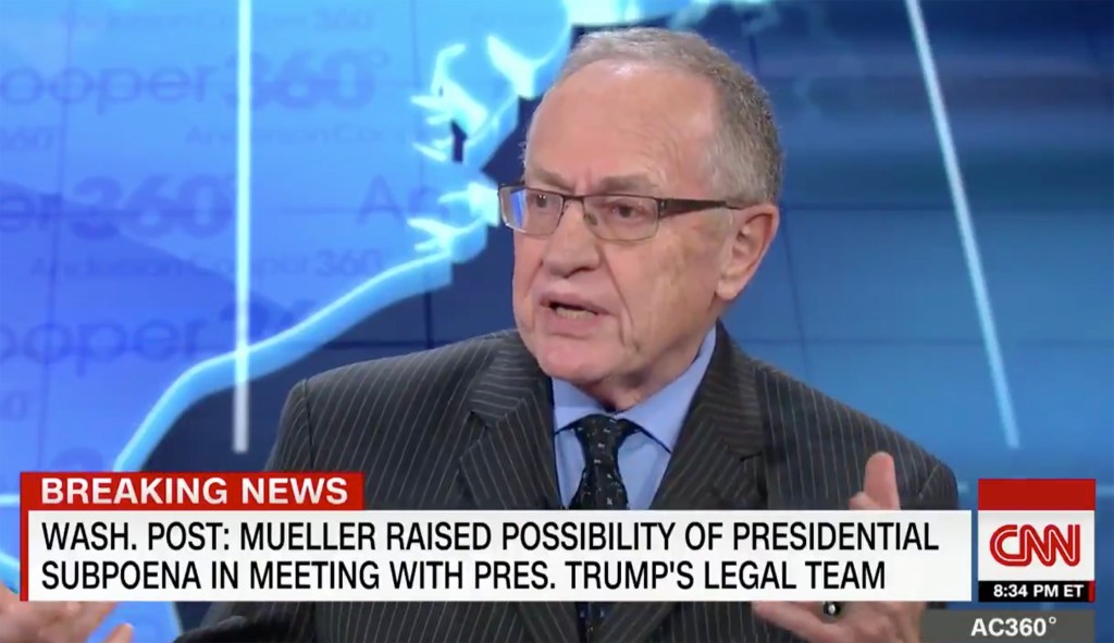 Alan Dershowitz threatens libel lawsuit against CNN over impeachment coverage